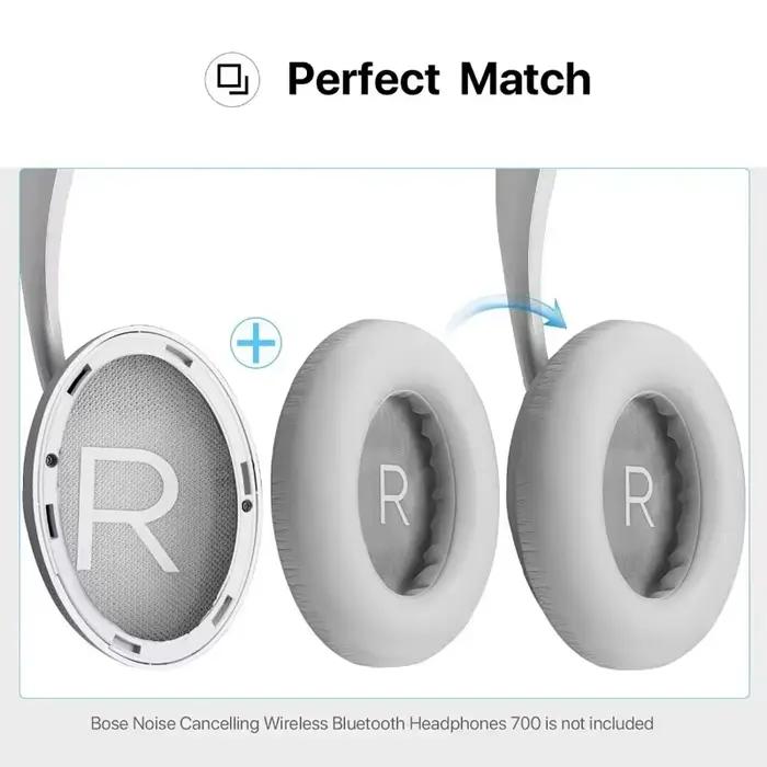 Coussinets d'oreille antibruit pour Bose 700 en cuir PU doux et épais, extra durables pour un son plus vif et une meilleure isolation sonore pour homme et femme