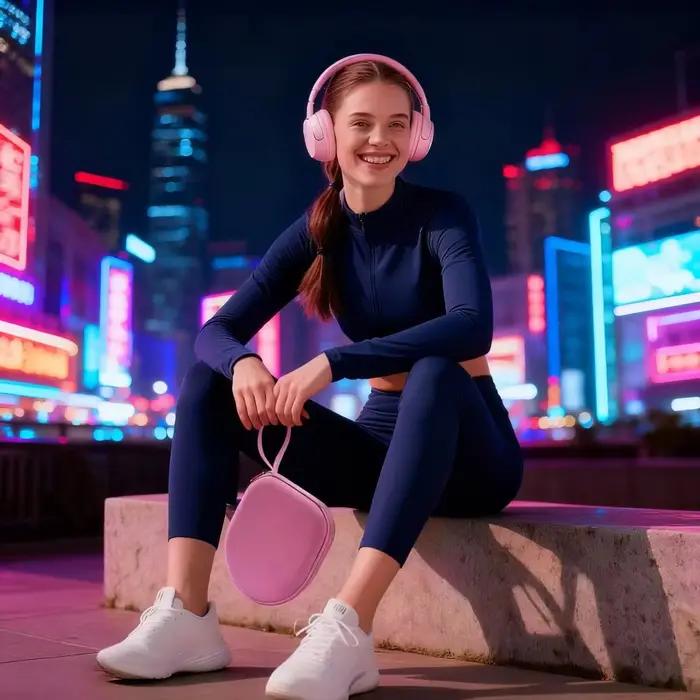 Sac de protection en EVA pour écouteurs JBL et Sony couleur bleu rose noir étui de transport double fermeture à glissière