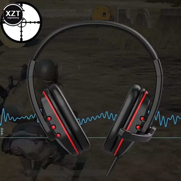 Casque de jeu filaire avec microphone WYMECT sur l'oreille confortable et annulation active du bruit pour PlayStation Nintendo Switch PC et tablette