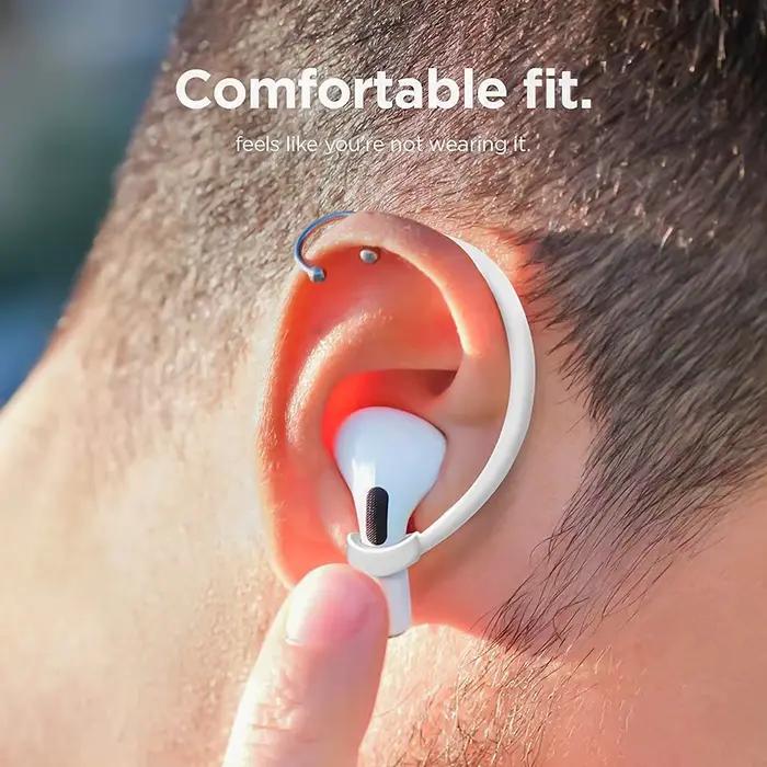Attache-oreille en silicone anti-perte pour AirPods 1 2 3 4 et AirPods Pro en blanc gris jaune multicolore rose rouge violet noir vert