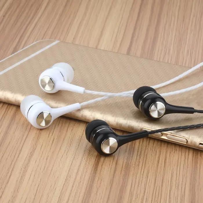 Écouteurs filaires de sport dans l'oreille 3.5mm pour running vélo fitness isolation sonore microphone inclus occasions spéciales