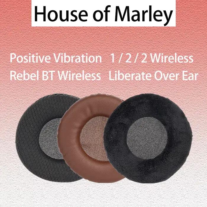 Oreillettes pour House of Marley Vibration Positive 1/2 Rebel BT casque sans fil libérer sur les coussinets d'oreille