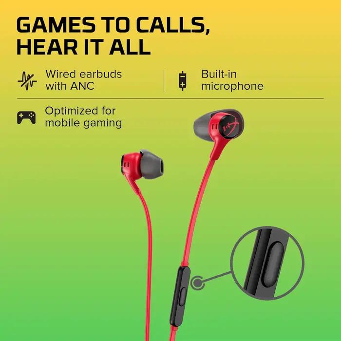 Écouteurs de jeu HyperX Cloud Earbuds II 2 avec micro