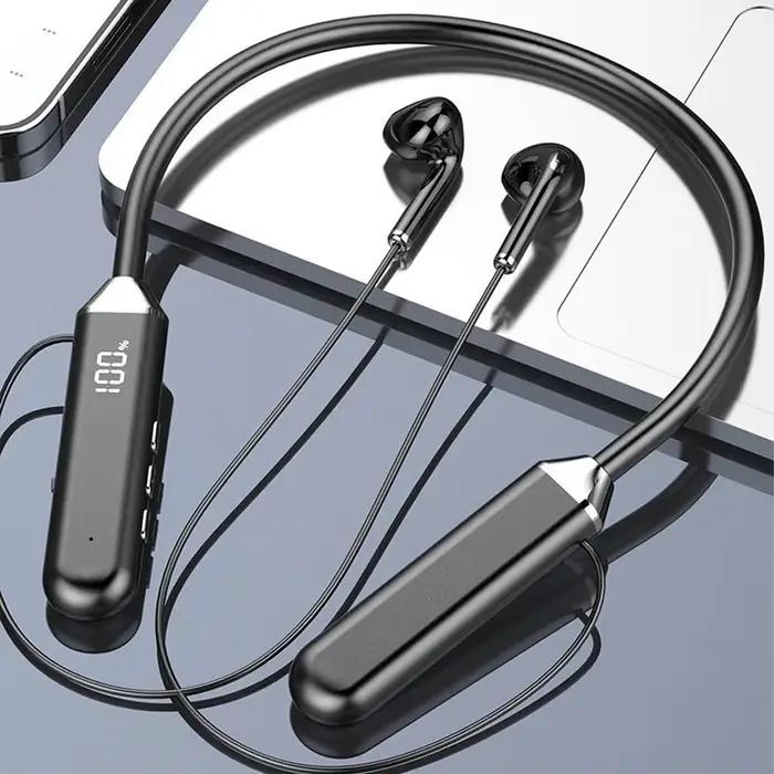Écouteurs Bluetooth 5.2 à Tour de Cou Imperméables avec Réduction Active du Bruit pour Activités Sportives et Détente Occasions Spéciales