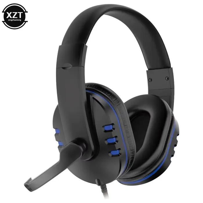 Casque de jeu filaire avec microphone WYMECT sur l'oreille confortable et annulation active du bruit pour PlayStation Nintendo Switch PC et tablette