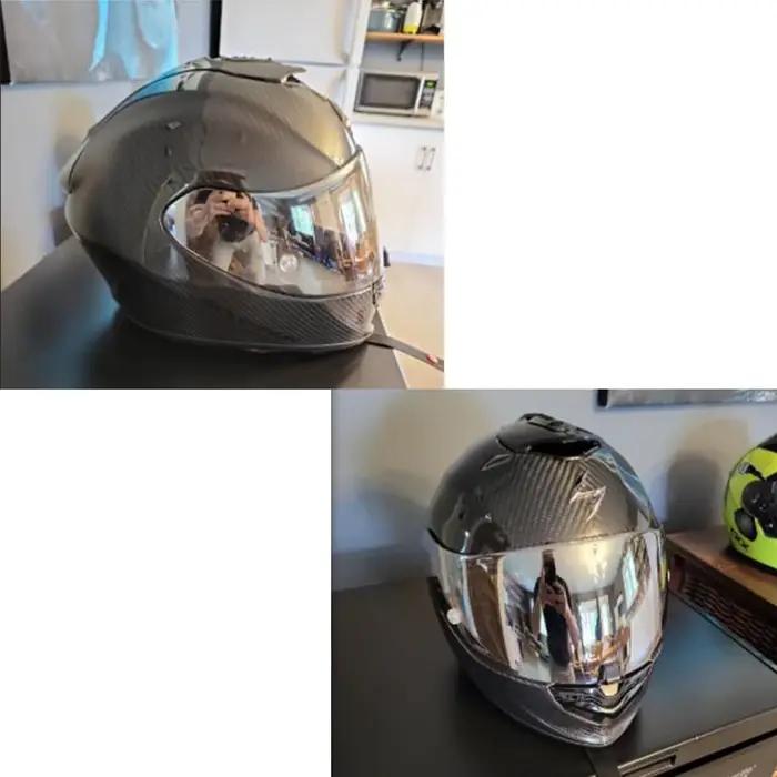 Visière de casque de moto teinte
