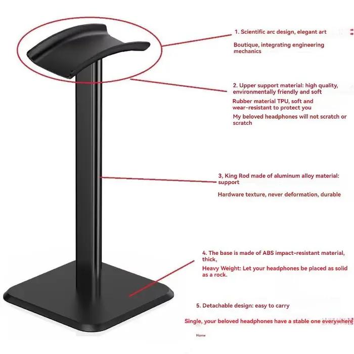 Support d'écouteurs de bureau de jeu Portable