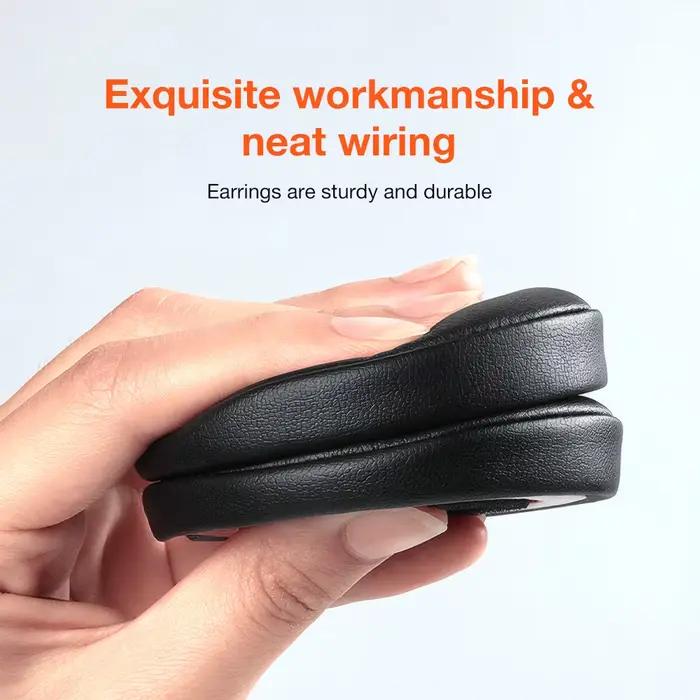 Coussinets d'oreille en cuir et mousse à mémoire de forme pour Beats Solo 2 et 3 améliorant le confort et la qualité sonore pour écouteurs sans fil occaions spéciales femmes hommes