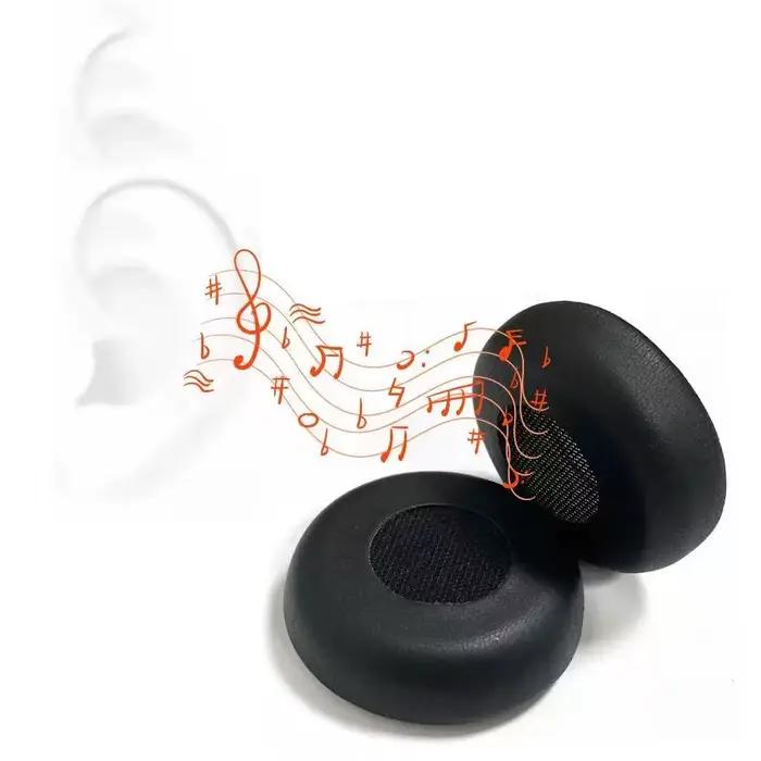 Oreillettes de remplacement en cuir protéiné professionnel pour Jabra Evolve 20 20se 30 30II 40 65 65+ confortables hypoallergéniques pour usage quotidien écouteurs d'entreprise et loisirs