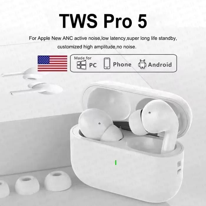 Ecouteurs sans fil Bluetooth Originals pour Apple iPhone TWS In-ear HiFi Antibruit pour Femmes Hommes Occasions Spéciales Activités Sportives