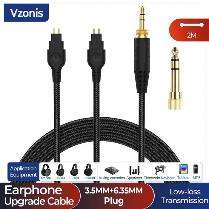Câble de remplacement pour écouteurs Sennheise HD580 HD600 HD650 HD660S