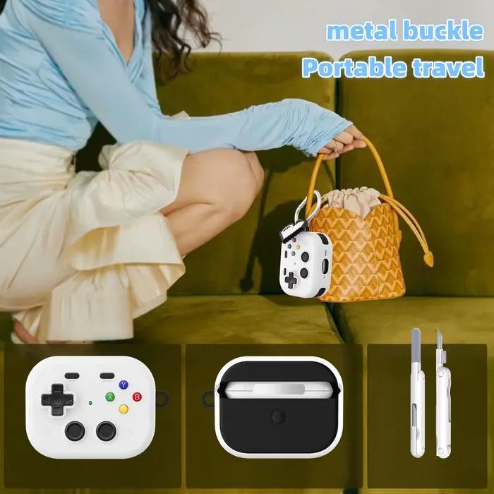 Coque de protection rétro anti-chute pour Airpods Pro 3e génération (câble USB-C 2025) avec design de console de jeu 3D