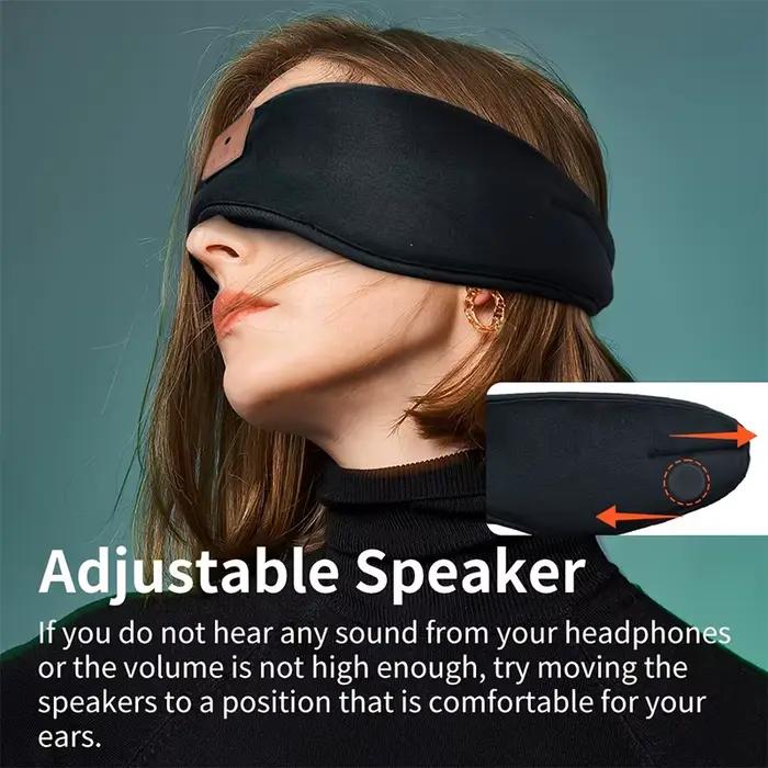 Bluetooth casque de couchage masque pour les yeux jeu de musique bandeau