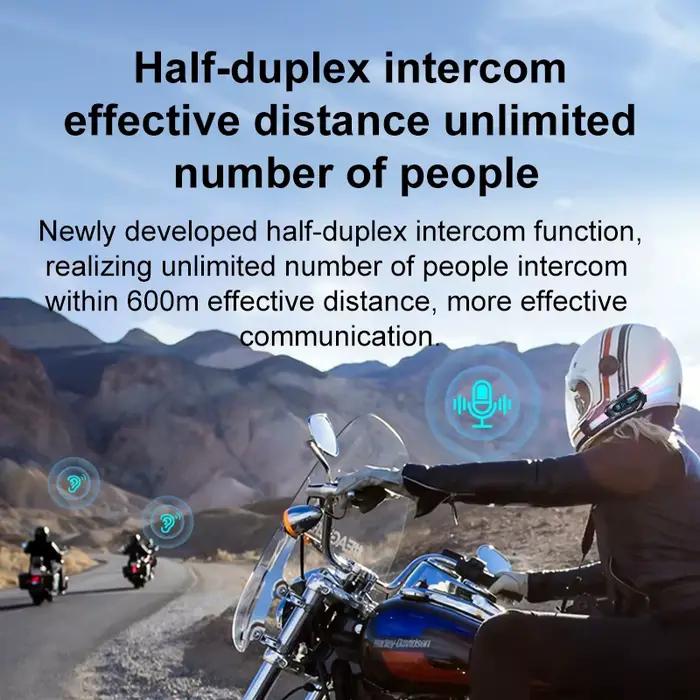 Casque de moto demi-duplex pour plusieurs personnes