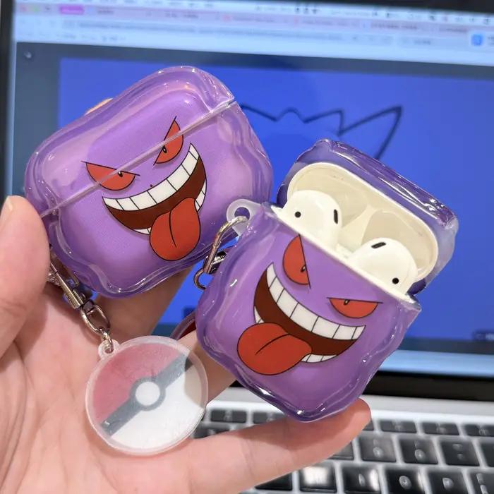 Dernier Pokémon pour Gengar léger Anti-chute sans fil Bluetooth casque housse de protection pour Airpods 4 1 2 3 Pro Pro 2 Pro 3