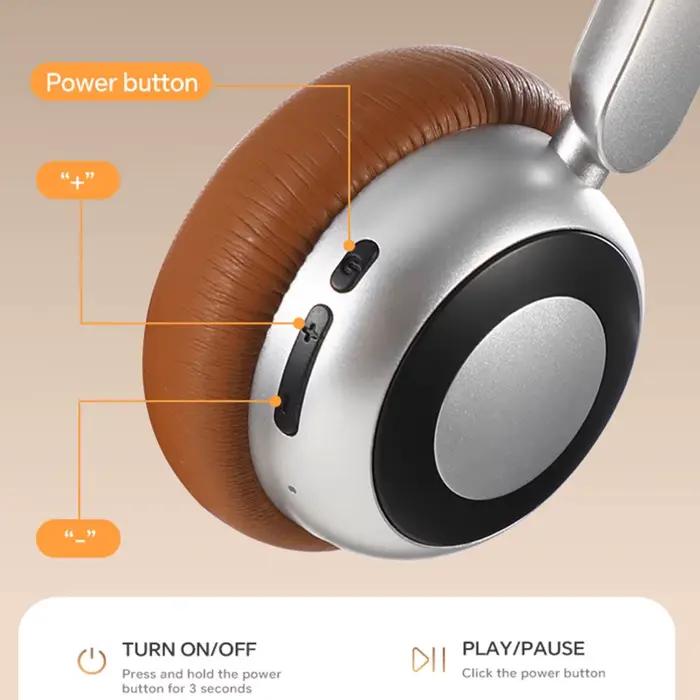Casque rétro sans fil Bluetooth 5.4
