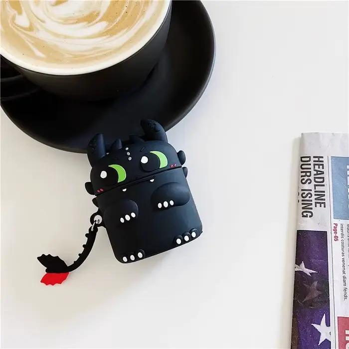 Dragon pour Airpods 1 2 3 4 Pro Pro 2 Pro 3 mignon étui pour écouteurs en Silicone accessoires couverture