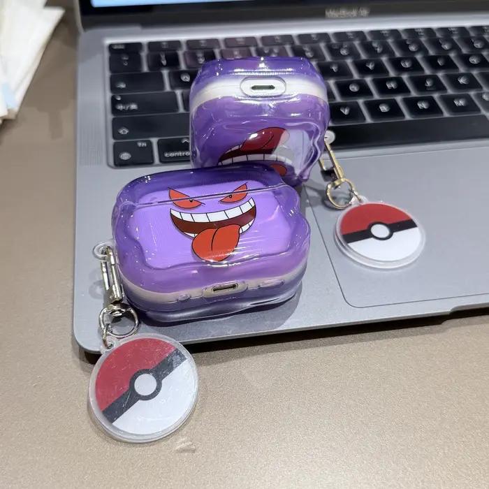 Dernier Pokémon pour Gengar léger Anti-chute sans fil Bluetooth casque housse de protection pour Airpods 4 1 2 3 Pro Pro 2 Pro 3