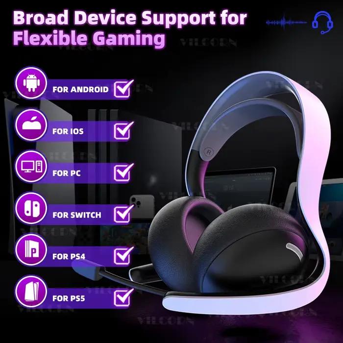 【2.4G sans fil/filaire/BT】 casque de jeu pour PS5/PS4/PC eSports