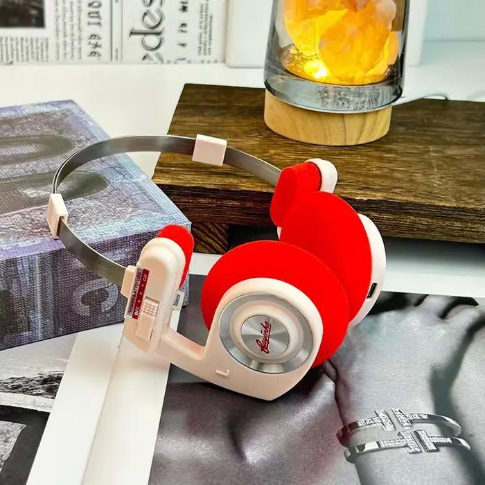 Casque sur l'oreille rétro HIFI sans fil pliable suppression du bruit