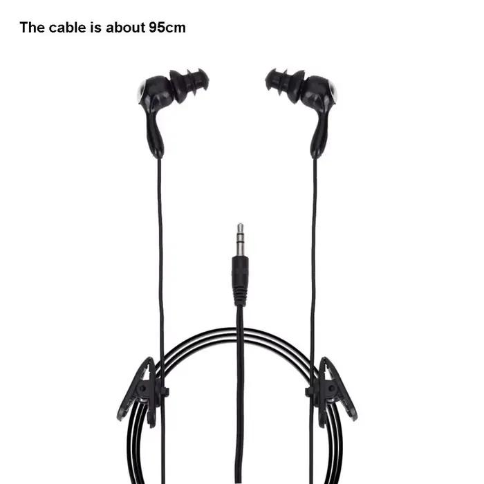 Ecouteurs intra-auriculaires filaires etatanches ipx8 pour natation surf et autres activites aquatiques avec controle de volume et de musique白色部分翻译成中文： ###TITRE### 防水IPX8入耳式有线耳机，适合游泳冲浪及其他水上活动，带音量和音乐控制