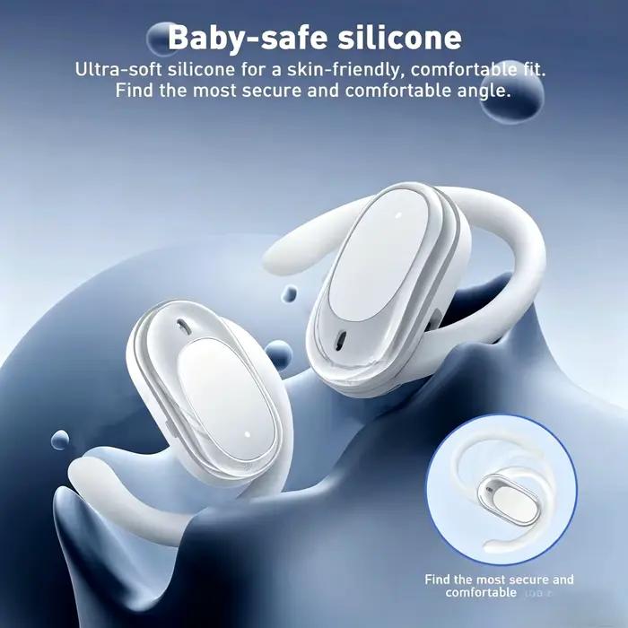 Écouteurs OWS sans fil Bluetooth 5.4 à oreille ouverte, style circum-auriculaire, avec suppression du bruit, fonction rotative et micro Audi