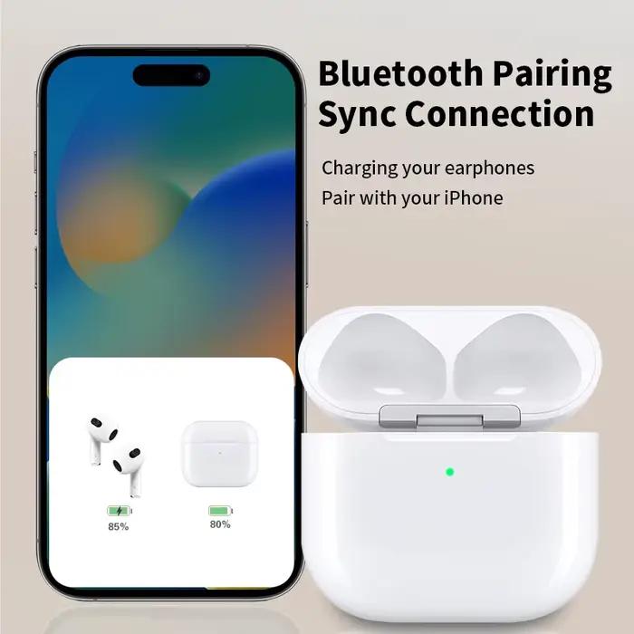 Etui de chargeur AirPods 4 avec pop-up réel et chargement sans fil pour une utilisation pratique et élégante des AirPods occasions quotidiennes et cadeaux spéciaux