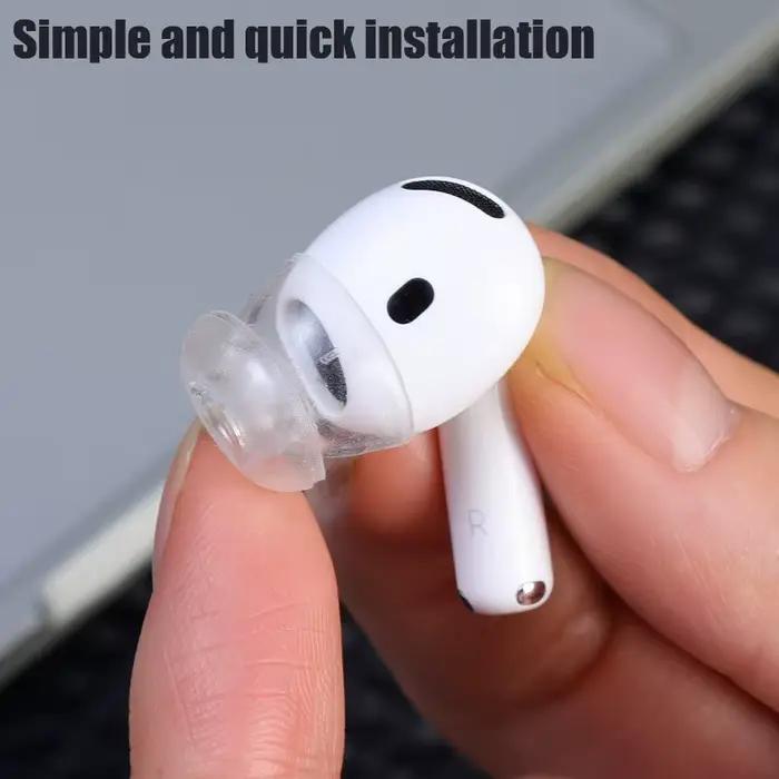 Nouveau Transparent suppression du bruit physique écouteurs couvre casquettes pour Apple AirPods 4 3 anti-dérapant
