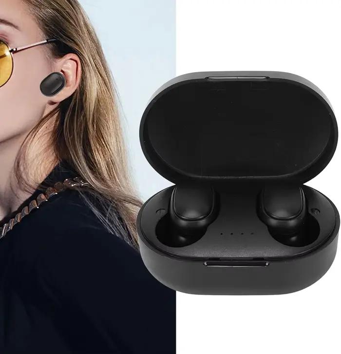 Écouteurs Bluetooth sans fil A6S - Casque de sport à commande tactile avec affichage LED et son stéréo pour Xiaomi Huawei