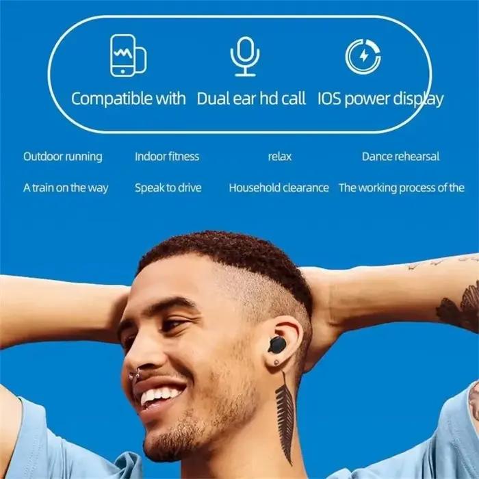 Ecouteurs TWS A6S Intra-Auriculaire Bluetooth Stéréo Durables Pour Musique Et Communication Occasions Spéciales