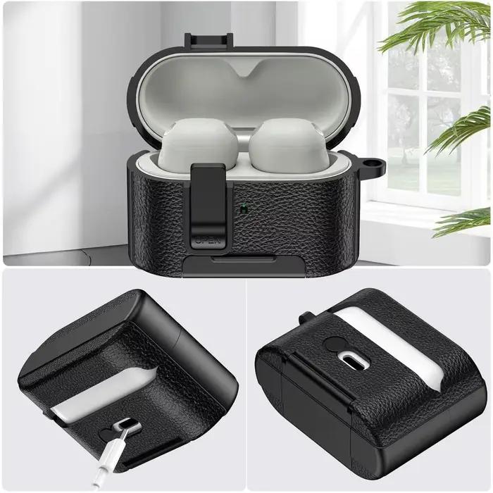 Étui de protection pour écouteurs Sony WF-1000XM6 avec mécanisme de verrouillage de sécurité sécurisé