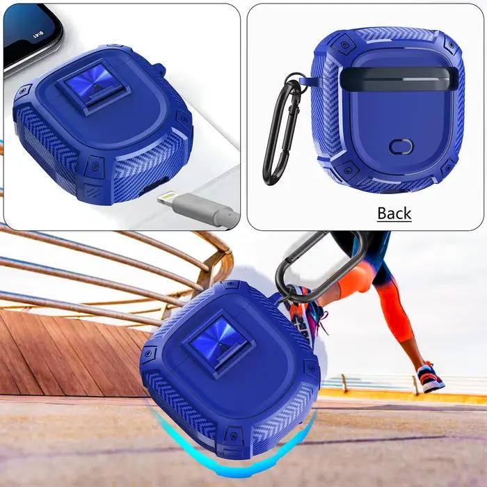 Étui de protection Bose QuietComfort Ultra 2 avec clip de verrouillage sécurisé motif fibre de carbone pour écouteurs occasions spéciales