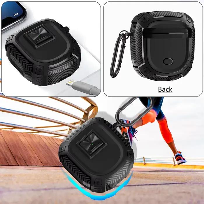 Étui de protection en fibre de carbone avec bouton-poussoir pour écouteurs Bose QuietComfort Ultra et II Occasions spéciales cadeau audiophile robuste et élégant