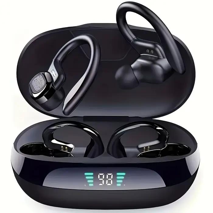 Écouteurs sportifs sans fil Bluetooth 5.3 avec crochets d'oreille