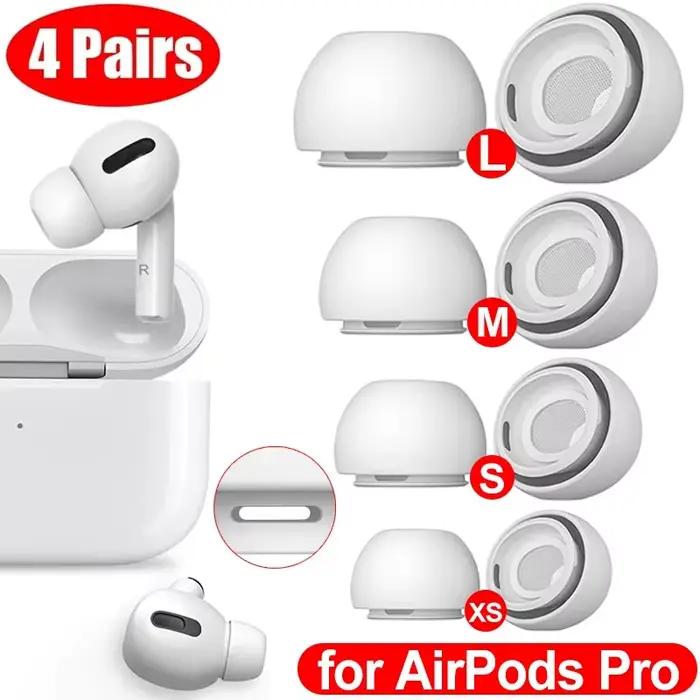 Embouts d'écouteurs de remplacement pour AirPods Pro 1 2 housse de protection en silicone coussinet de réduction du bruit pointe d'oreille pour Apple AirPods Pro confort auditif qualité son isolation acoustique