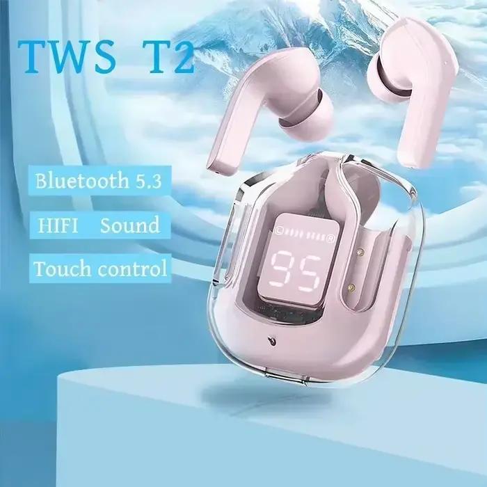 Nouveaux écouteurs Bluetooth T2 haute qualité sonore pour musique, jeu vidéo, sport et plus occaions spéciales