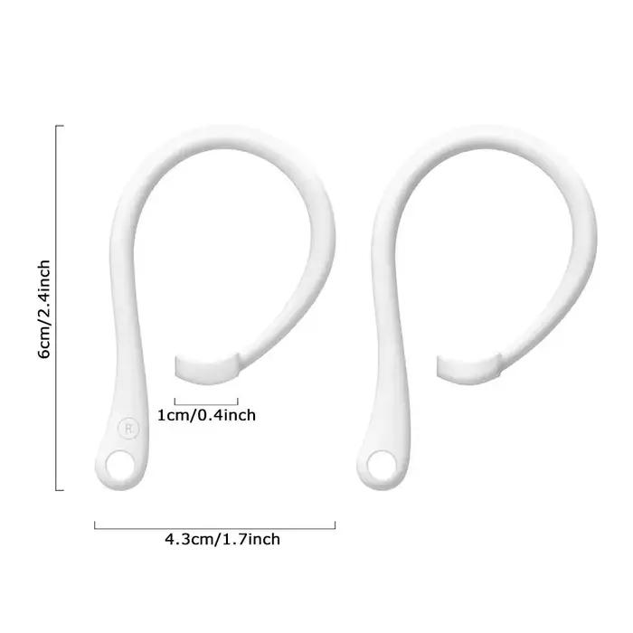 Attache-oreille en silicone anti-perte pour AirPods 1 2 3 4 et AirPods Pro en blanc gris jaune multicolore rose rouge violet noir vert