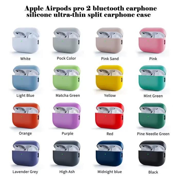 Étui pour écouteurs en silicone ultra-fin pour Airpods 1/2