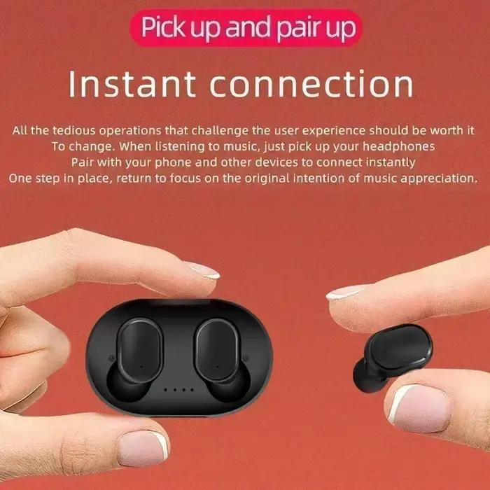 Ecouteurs sans fil A6S antibruit avec microphone pour smartphones et assistants vocaux Google Assistant et Apple Siri occasions quotidiennes et spéciales