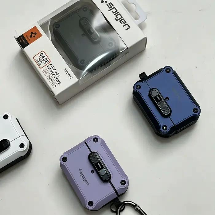 Étui pour écouteurs Spigen Snap-On pour AirPods Pro 3/4/3/Pro 2, étui de protection Samsung Galaxy Buds3/3Pro anti-chute