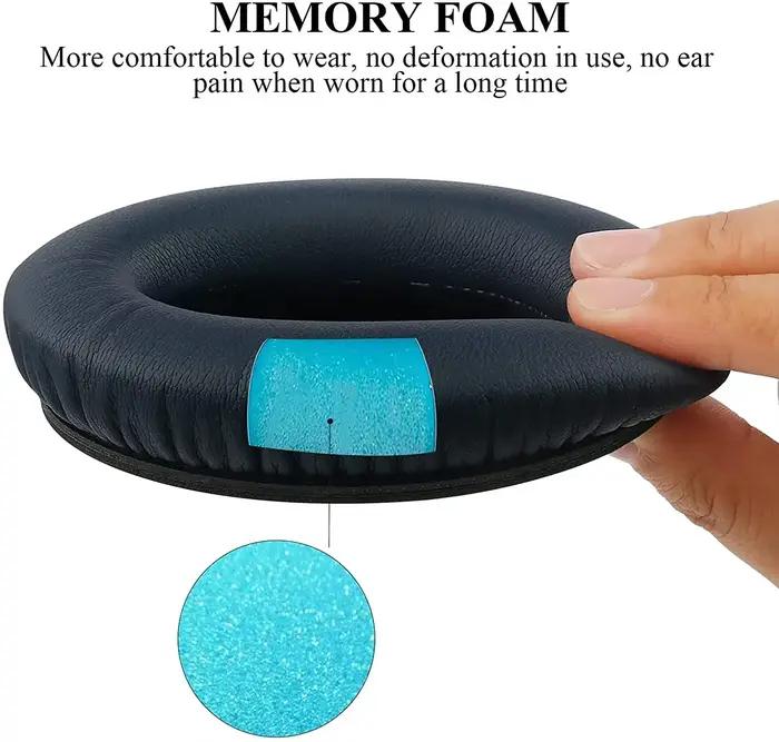 Oreillettes de remplacement pour Bose QC35 et QC35 II coussinets d'oreille en mousse à mémoire de forme en cuir pour une écoute confortable et qualitative occasions quotidiennes à offrir