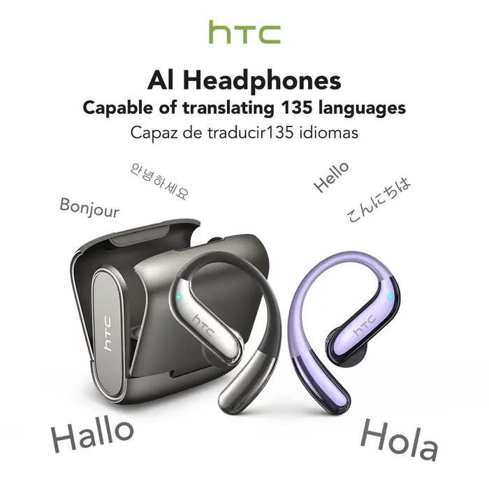 HTC NE23 OWS casque sans fil 6.0 écouteurs de traduction double réduction du bruit appels IP55 Protection professionnelle