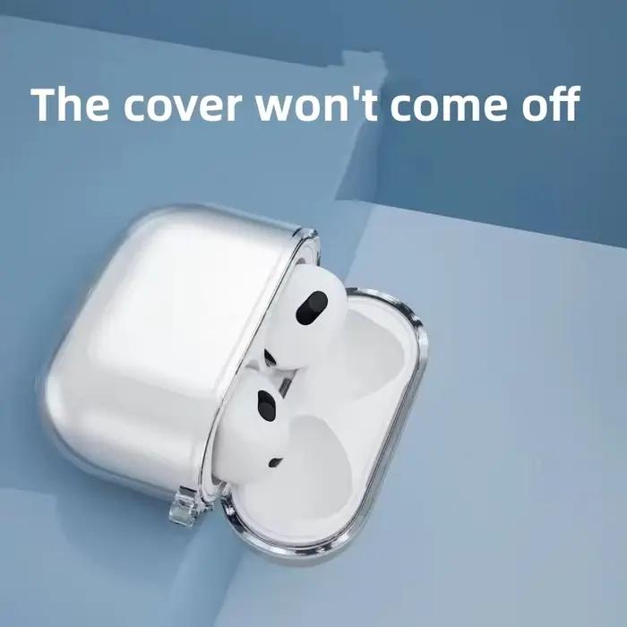Étui transparent pour écouteurs compatible avec Apple AirPods 4ème génération