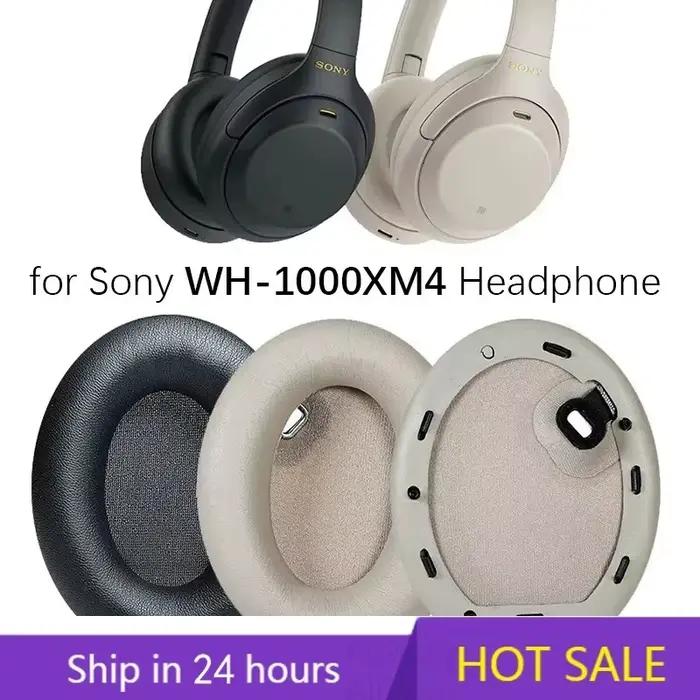 Oreillettes de remplacement en cuir pour écouteurs Sony WH-1000XM4 confortables et durables pour audiophiles et professionnels musique occasions spéciales