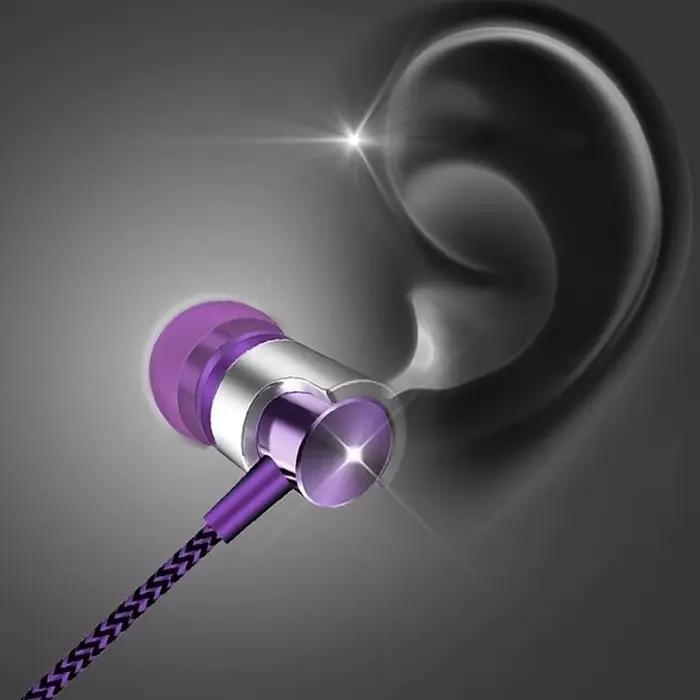 Écouteurs intra-auriculaires filaires avec microphone intégré pour jeux, sport, sommeil, ordinateur portable et usage quotidien en blanc, bleu ou rouge