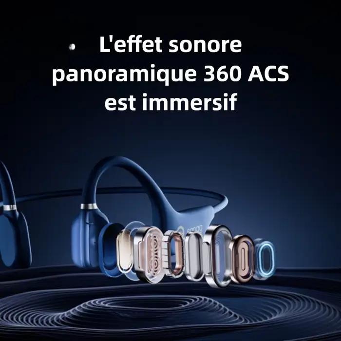 Ecouteurs Sanag A5X Technologie Conduction Osseuse Impermeables Pour Sport Musique Qualite Sonore Haute Frequence Occasions Speciales