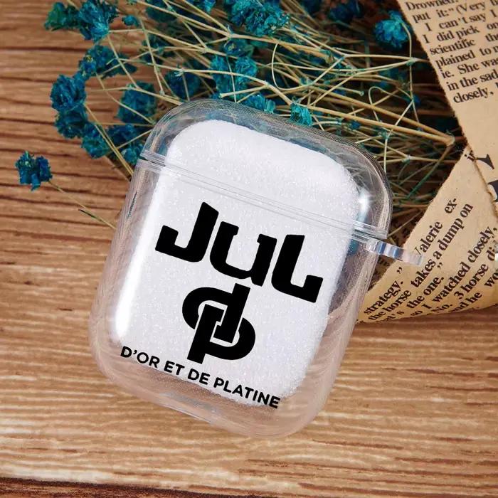 Rappeur JuL C'est Pas Des Lol étui pour écouteurs pour Airpods 4th 3rd Pro 3 couvertures pour Airpod 2 3 1 accessoire de protection coque Fundas