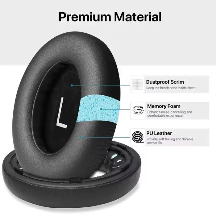 Coussinets d'oreille antibruit pour Bose 700 en cuir PU doux et épais, extra durables pour un son plus vif et une meilleure isolation sonore pour homme et femme