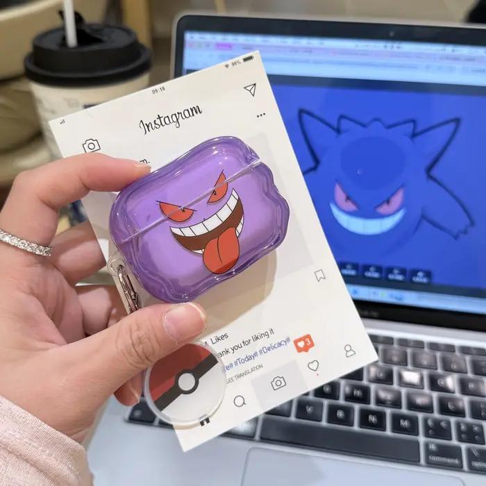 Dernier Pokémon pour Gengar léger Anti-chute sans fil Bluetooth casque housse de protection pour Airpods 4 1 2 3 Pro Pro 2 Pro 3