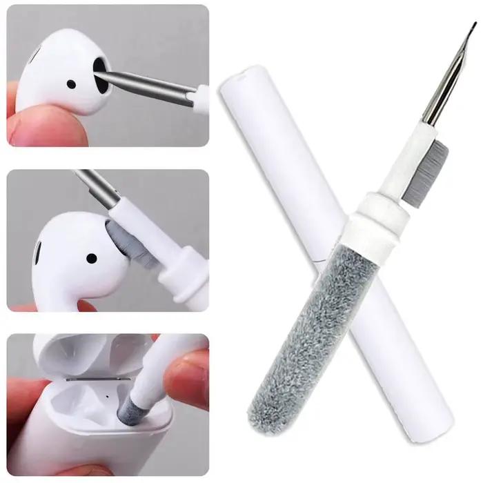 Kit d'accessoires pour nettoyage des écouteurs Bluetooth AirPods Pro 1 2 3 Samsung Xiaomi Airdots Huawei Blanc Noir